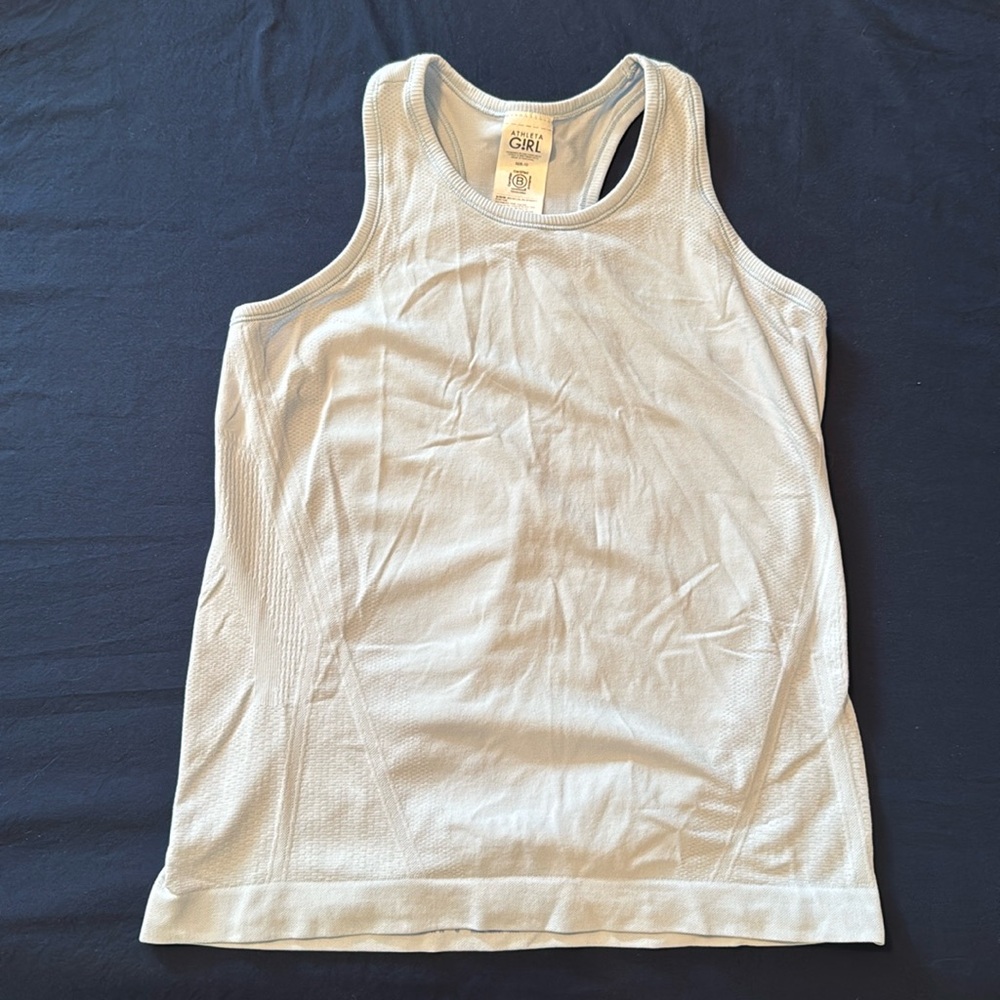 Athleta power up tank. Size medium (8-10) light blue